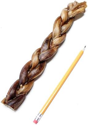 Dog Nip! 12-Inch Braided Bully Sticks 1-Pound (Approx. 6-8 Pieces) for Dogs or Puppies - All Natural Odor Bully Pizzle Bone - Grass Fed Beef - Best Long Lasting Dog Chew Dental Treats