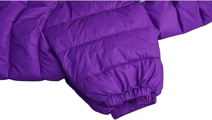 Purple Dog Warm Jacket, Zippered Adjustable Outdoor Snow Jacket - Waterproof, Windproof, Reflective - Small to XXXXL
