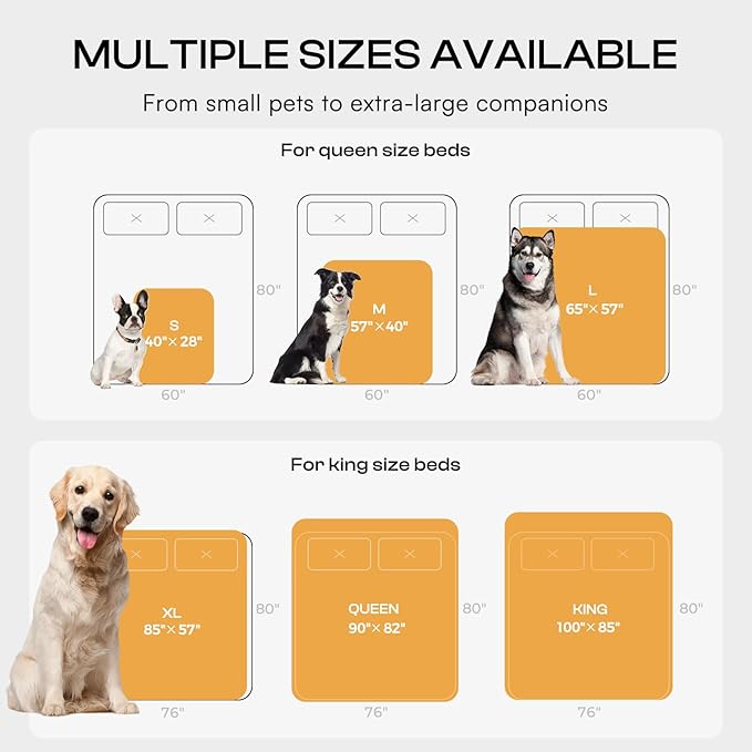 Waterproof Pet Blanket, Liquid Pee Proof Dog Blanket for Sofa Bed Couch, Reversible Sherpa Fleece Furniture Protector Cover for Small Medium Large Dogs Cats, Khaki Queen Size(90" x 82")