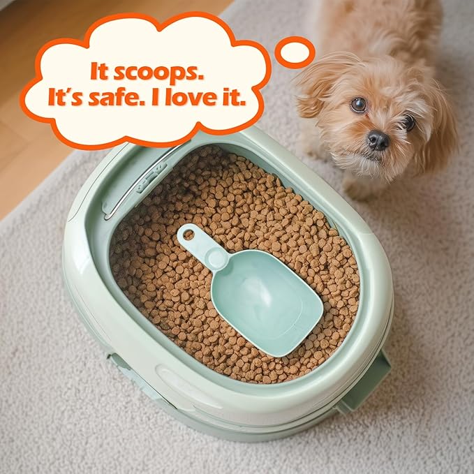Dog Food Scoop 1 Cup, One Cup Measuring Cup, Food-Grade Melamine Pet Food Scoop, Durable 1 Cup Scoop with Precise Markings, BPA-Free & Dishwasher Safe (Green, 8oz)