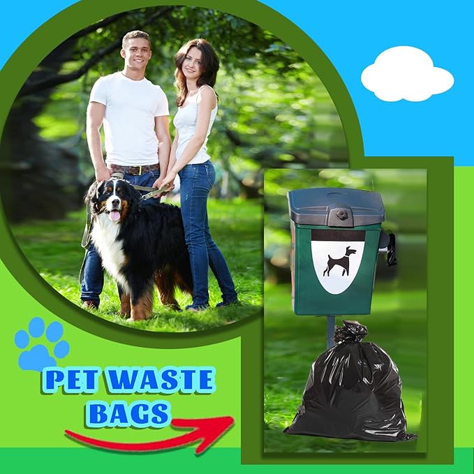 150 Pcs Dog Waste Bags Dog Poop Large Leak Proof Bags 26"x 33" pet Waste Station Can Liners Heavy Duty Pet trash Bin Liner Bag