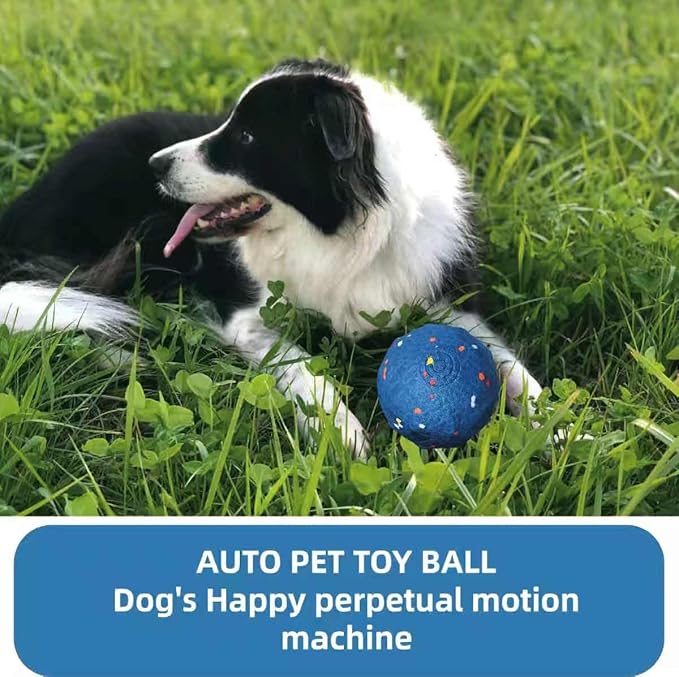 Dog Toys,Super Interactive Dog Ball,Automatic Play,Hands-Free Fun,Superior Material—E-TPU Material Safe and Non-tpxic,Lightweight and Silent, AUTO PET Toy Ball for Medium and Large Dogs
