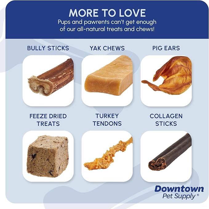 Downtown Pet Supply Yak Cheese Himalayan Dog Chews - Large Yak Chews Rich in Nutrients for Medium to Large Dogs - Long Lasting, Odorless and Easy to Digest Cheese Dog Treats - 1 LB