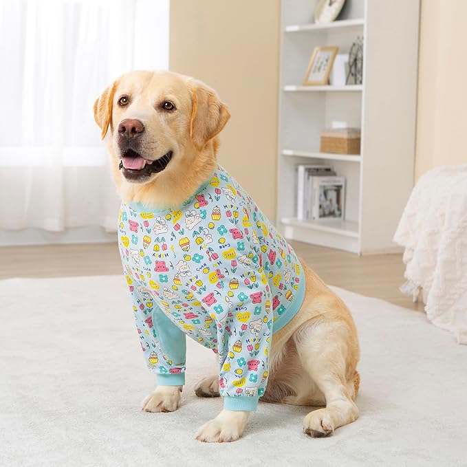 Dog Recovery Shirt for Front Legs, Dog Elbowpads Sleeve Protect Dogs Elbows Arms,Stop Licking Joints After Surgery, Help with Injury Healing Covers The Wound, Cone Alternatives (Blue, XL)