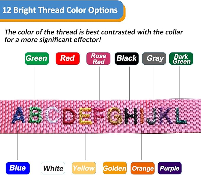 Personalized Cat Collars, Embroidered with Pet Name and Phone Number, Adjustable Nylon Breakaway Safety Release Buckle ID Collar,Custom Text with Bell for Cat or Kitten,Sky Blue
