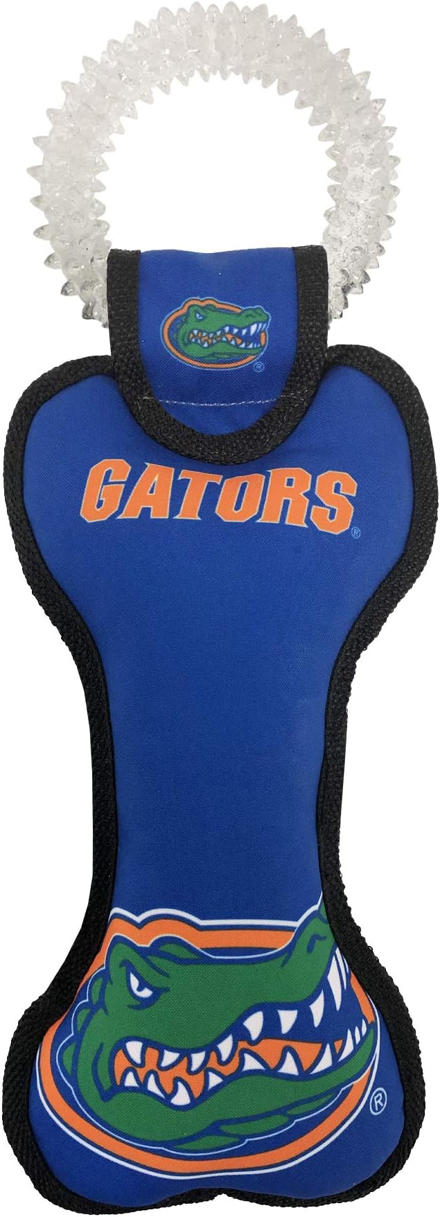 Pets First NCAA Florida Gators Dental Dog TUG Toy with Squeaker. Tough PET Toy for Healthy Fun, Teething & Cleaning Pets Teeth & Gum