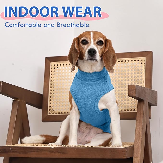Dog Fleece Vest - Blue, XL - Sleeveless Lightweight Shirts | Warm and Stretchable Sweater for Dachshund Dogs,Sweatshirt Indoor Daily Wear,Small to Medum Dogs Clothes