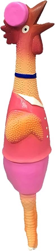 Latex Chicken Design Dog Toy (Girl)