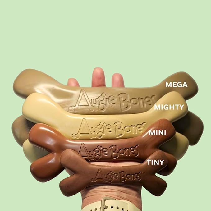 Non-Toxic Dog Toys - Sustainable Bacon Flavored Dog Chew Toys for Aggressive Chewers - Plant-Based Bioplastic Pet Toys - Made in The USA (Mega)
