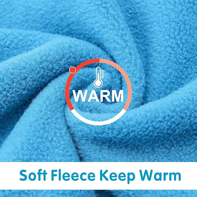 Idepet Dog Fleece Sweater, Small Dogs Shirt Pullover Sweatshirt Pet Dog Clothes Soft Puppy Sweater Warm Winter Shirt Classic Cat Apparel for Small Dogs and Cats (XX-Small, Blue)