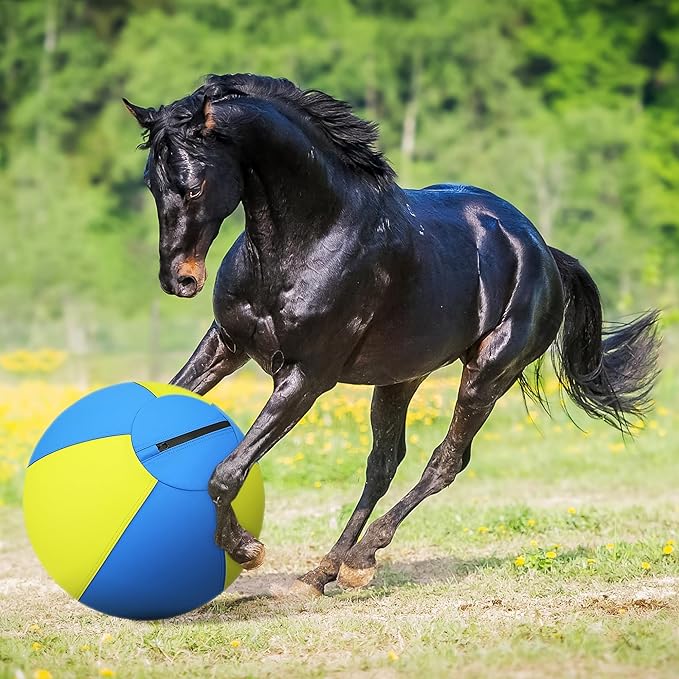 Herding Ball for Dogs - 25'' Dog Herding Ball for Horse, Dog Training Toy for Australian/German Shepherd Collie, Outdoor Dog Toys for Birthday Gifts - Large, Yellow