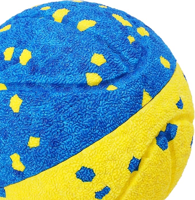 Replacement Shell for Smart Interactive Dog Ball – Durable E-TPU Outer Cover Blue+Yellow