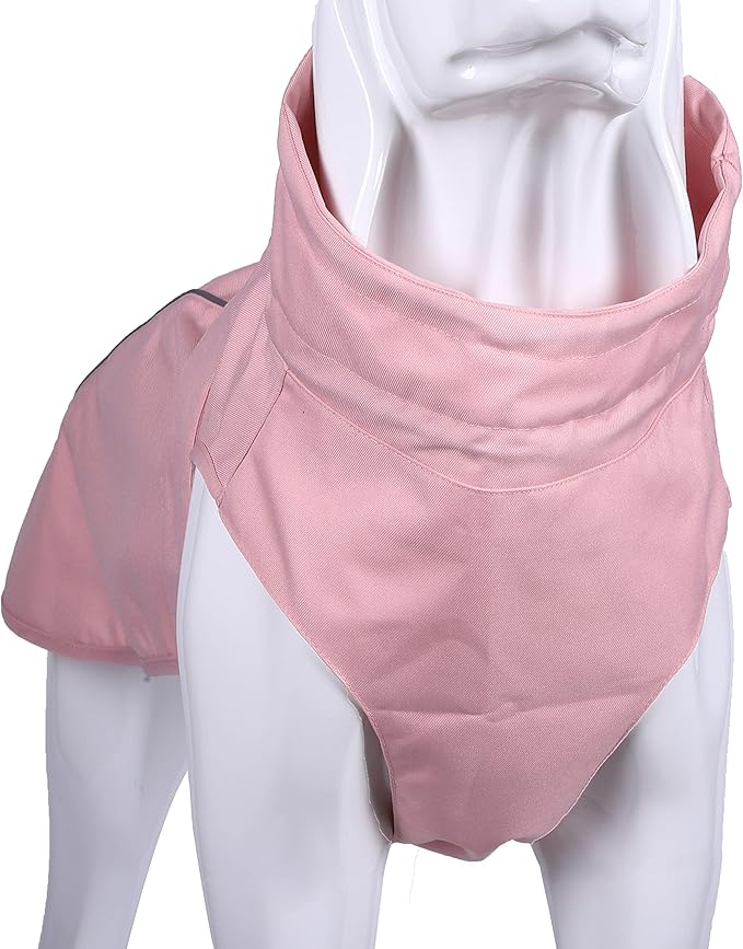 Adjustable Waterproof Dog Raincoat for Dogs,Lightweight Pet Rain Jacket Puppy Clothes with Reflective Strip for Small Medium Large Dogs (Pink, X-Large)