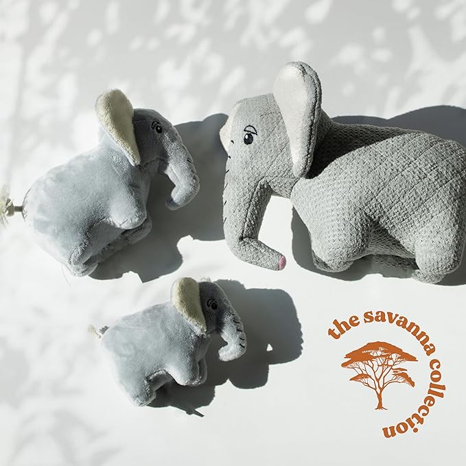 Dog Toys | Plush Toy Elephant Stuffed Animal for Dogs | Medium Eco Friendly Toy - Easy to Clean and Made from Non Toxic Materials