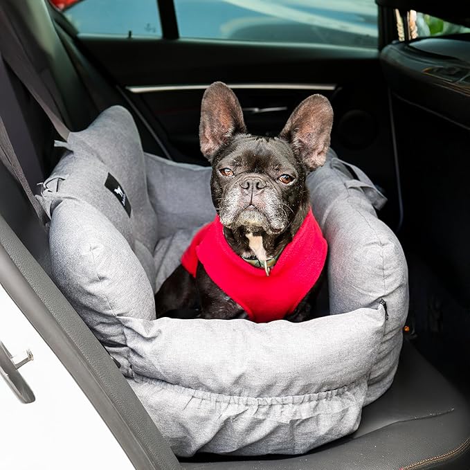 JACKO & CO - Fleece Vest Dog Sweater with Leash Ring - Soft, Warm & Lightweight Pullover Coat for Small & Medium Dogs, Puppies & Cats - Cozy Fall/Winter/Spring Pet Jacket (Red, X-Small 2-4lbs)