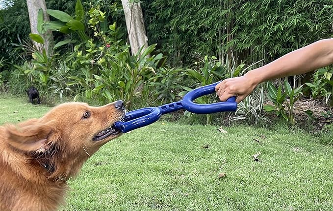 SuperChewy Tough Tug Pull Toy | Lifetime Replacement | Strong Natural Rubber | Interactive Tug-of-War Toy for Dogs | Ultra Durable Chew Toys for Aggressive Chewers | for Medium & Large Breeds