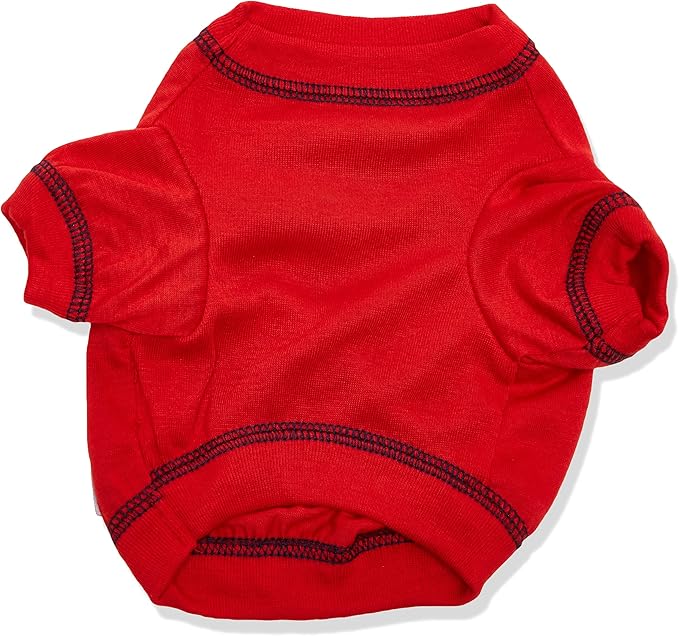 MLB Washington Nationals Dog T-Shirt, X-Small. - Licensed Shirt for Pets Team Colored with Team Logos. - Premium Stretchable Materials for The Comfort of Your Dog & cat.