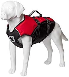 Stunt Puppy Float Doggy Life Jacket, Ergonomic Dog Life Vest for Swimming, Patented Design for Secure Fit, Small, Red