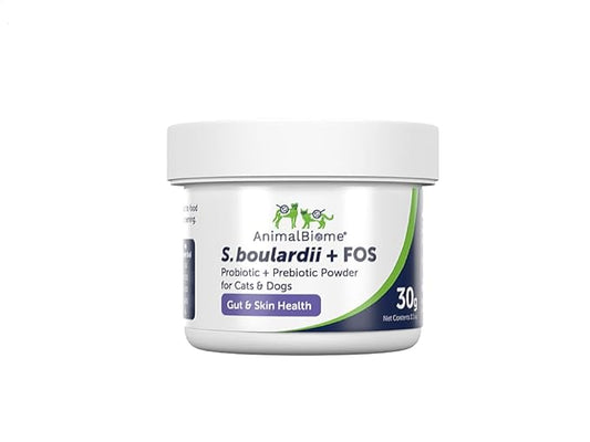 AnimalBiome S boulardii + FOS for Cats and Dogs Probiotic Prebiotic - 30g