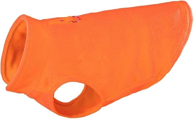 JACKO & CO - Fleece Vest Dog Sweater with Leash Ring - Soft, Warm & Lightweight Pullover Coat for Small & Medium Dogs, Puppies & Cats - Cozy Fall/Winter/Spring Pet Jacket (Pumpkin, X-Small 2-4lbs)