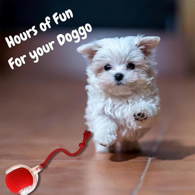 2025 New Electric Dog Ball Toy,Electric Ball Dog Toy for Cat,360° Smart Automatic Interactive Rolling Dog Ball, Smart Interactive Pet Toy Ball,Automatic Dog Toy,Interactive Dog Toys,Gift for Kids