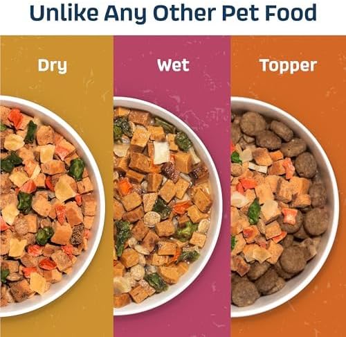 Natural Dog Food - Slow-Roasted Turkey Bowl with Ancient Grains, Vegetables & Fruits - Ideal Wet/Dry Meal or Premium Dog Food Toppers for Picky Eaters (6 oz)