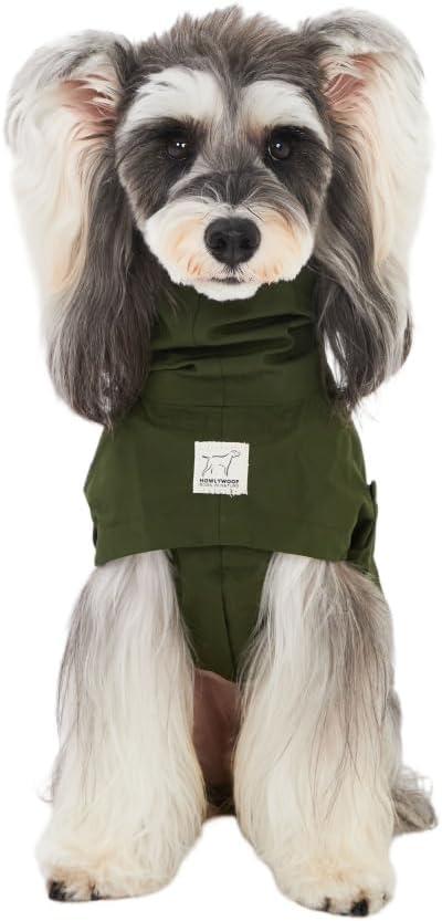 Waterproof Dog Raincoat, Hooded Raincoat for Dachshund Whippet Small Medium Large Dogs, Adjustable Dog Rain Coat Jacket (03(Dachshund 16-24lbs))