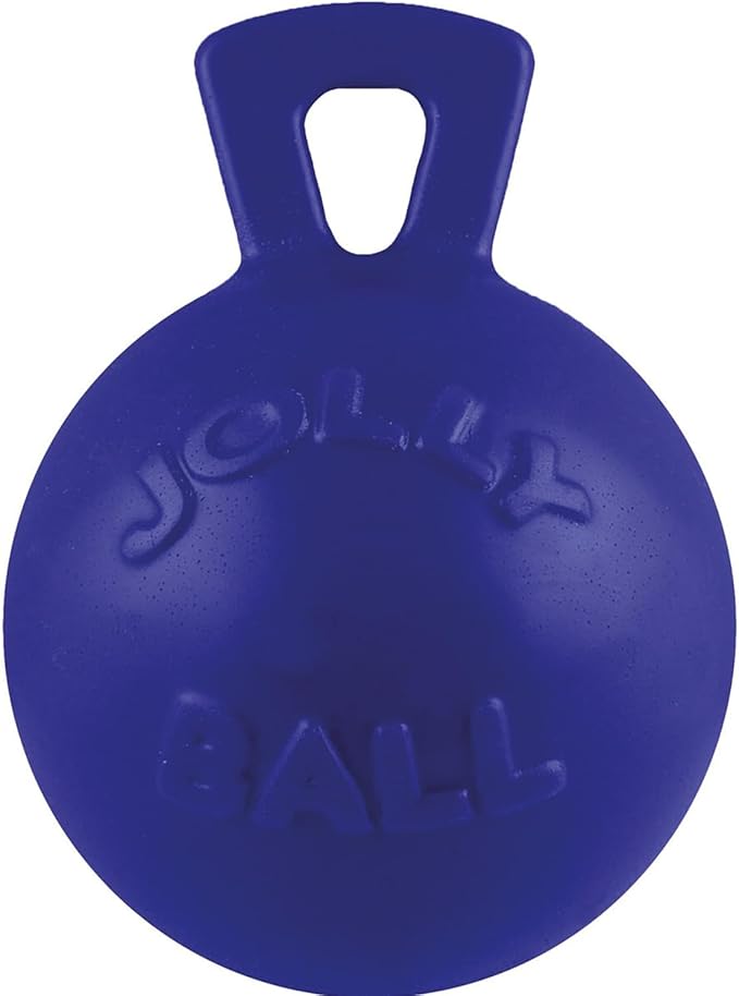 Jolly Pets Tug-n-Toss Dog Toy Ball with Handle, 10" XL, Red
