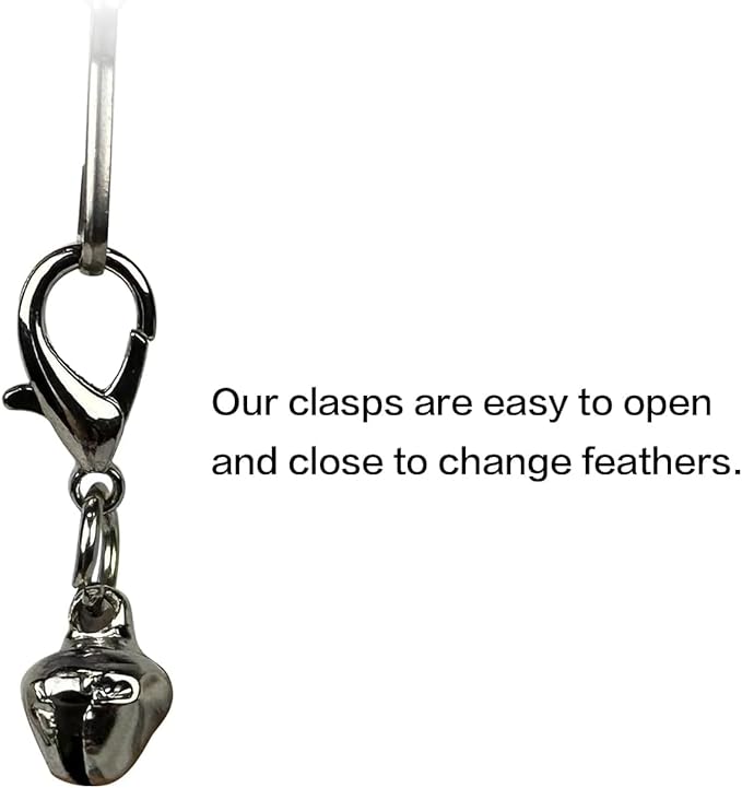 TTcat Cat Feather Toys Replacement,3 Pcs Hummingbird Insect Feathers Refills for Cat Wands.