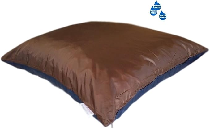 Dogbed4less eConsumersUSA Premium Mixed Shredded Memory Foam Pet Pillow Bed with Inner Cover and Durable Washable Oxford External Cover (XL 48x30 inches, Navy Blue)