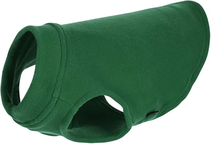 Gooby Stretch Fleece Vest Dog Sweater - Forest Green, X-Small - Warm Pullover Super Stretchy Fleece Dog Jacket for Small to Large Dogs