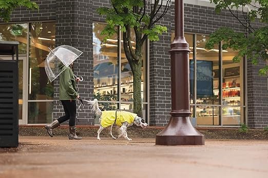 Goldpaw Rainpaw Waterproof Dog Raincoat - Durable Dog Rain Jacket for All Seasons - Easy to Wear, Adjustable, Premium Pet Outerwear - Made in The USA - Machine Washable - Beetroot - Size 8