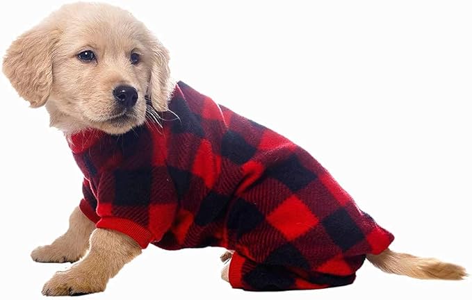 SCENEREAL Dog Pajamas for Small to Large Dogs Soft Pet Sweater Clothes Warm Puppy Onesie Outfits for Doggie Winter Christmas - Dog Jammies Pjs