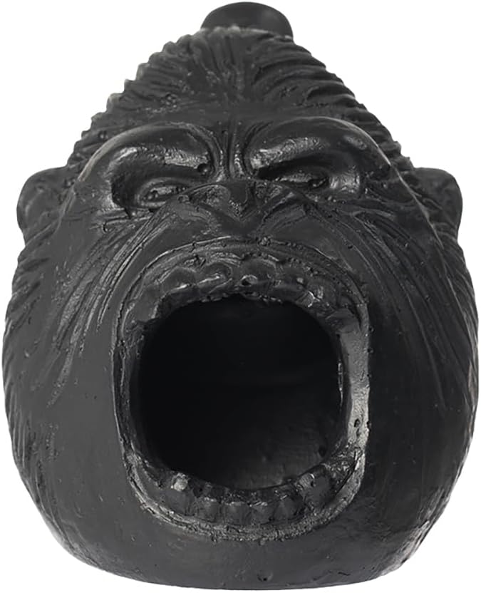 Aztec Death Whistle, Up To125+ Decibels Loud Real Screaming Silbato Azteca Death Whistles Loudest Authentic Human Ehecachichtli Sounding Screams Aztec War Whistle Halloween Costumes Gift (Black)