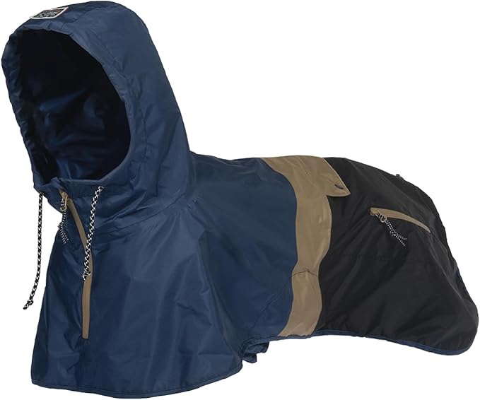 Dog Raincoat with Hood for Medium and Large Dogs - Heavy Rain Resistant Rain Coat for Dogs with 6000mmH2O Waterproof Rating | Lightweight and Adjustable Waterproof Dog Coat | 50 (S)