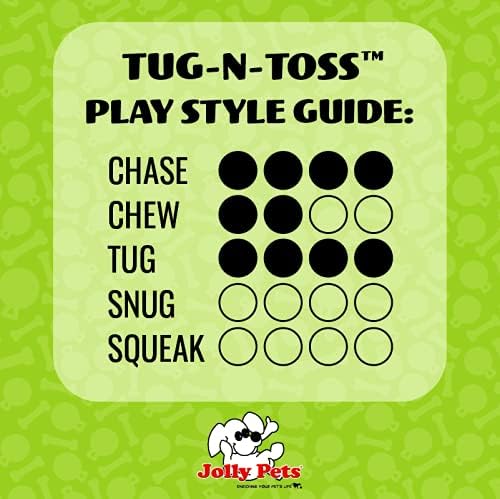 Jolly Pets Tug-n-Toss Heavy Duty Dog Toy Ball with Handle, 10 Inches/X-Large, Purple