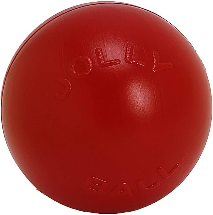 Jolly Pets Push-n-Play Ball Dog Toy, 6 Inches/Medium, Blue (306)