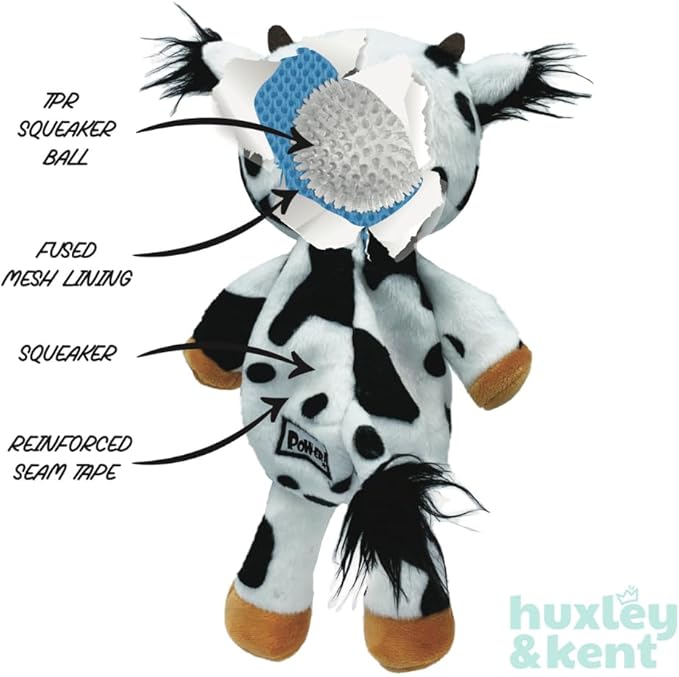 Huxley & Kent Slappies for Dogs | Wishbone Turkey (Large) | Squeak & Shake Dog Toy | No Stuff Squeaky Toy, TPR Ball in Head | Simulates Hunting Nature for Dogs