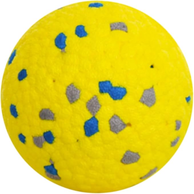 Dog Balls, E-TPU Tennis Ball Toys Dog Toys for Aggressive Chewers, Water Toy Fetch Ball for Large Medium Small Dogs and Puppies (Yellow)