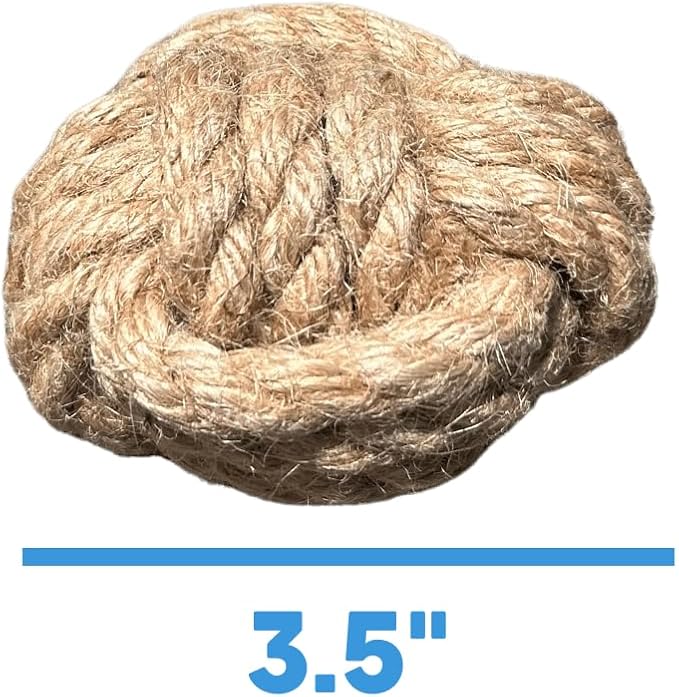 Hemp Rope Dog Tug Toy - Eco-Friendly Lasting Performance - Interactive & Entertaining Dog Gift - No Harmful Dyes or Chemicals, Perfect for Large Dogs, (Up to 50lbs +)