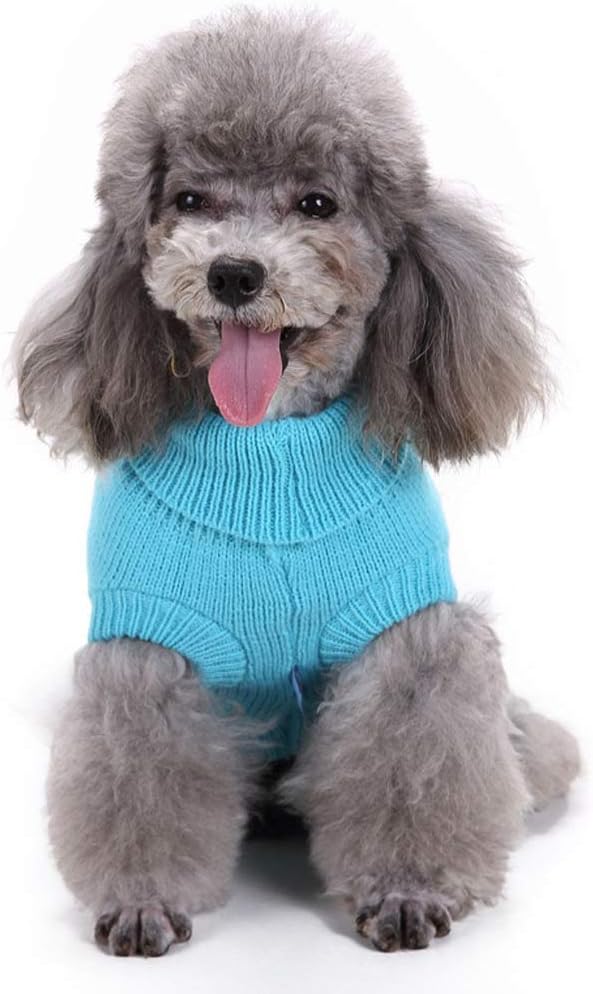 Dog Sweater, Warm Dog Sweaters for Small Dogs Medium Large Dogs, Cute Winter Classic Turtleneck Pet Sweater Cat Sweater Dog Clothes Coat Dog Christmas Sweaters for Girls Boys Dog Puppy Cat