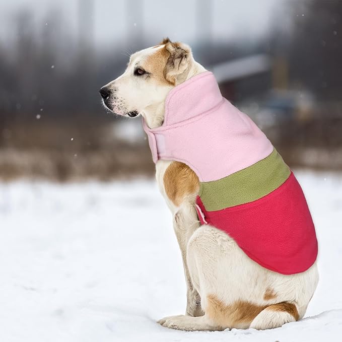 ASENKU Dog Jacket Plaid Reversible Reversible Dog Vest Waterproof Cold Winter Clothes Pet Apparel for Small Medium Large Dogs (2XL, Colorful)