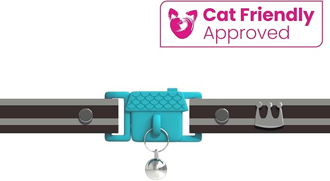 Kittyrama Havana Cat Collar with Bell. Cat Friendly Award Winner. Approved by Vets and Cat Experts. Breakaway Cat Collars Quick Release. Kitten Collar. Won't Rub Fur. Lightweight, Soft & Comfy