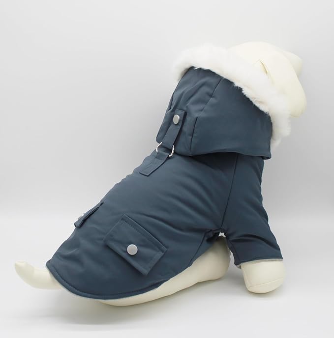 Pet Warm Dog Coat for Winter Cold Weather Dog Clothes Hooded Dog Jacket Small Puppies Medium Large Dog Cat Clothes Insulated Padded Snow Parka (XX-Large, Yellow)
