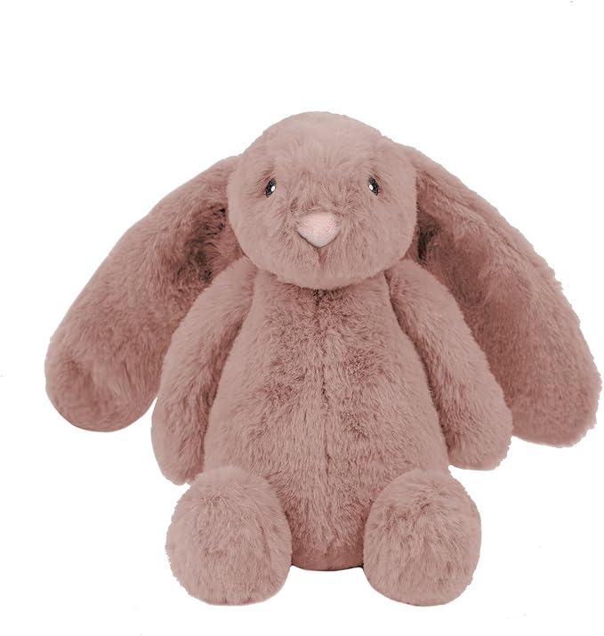 Best Pet Supplies Squeaky Dog Toys with Soft Durable Fabric for Small, Medium and Large Pets Interactive Toy for Indoor Play, Supports Active Biting and Play - Bunny (Mauve)