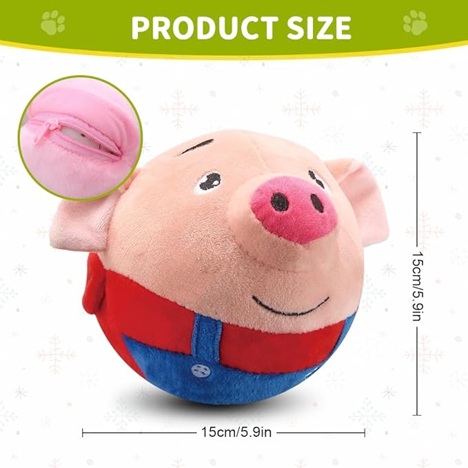 Dog Toys for Small Large Dogs,Puppy Toys to Keep Them Busy,Moving Interactive Squeaky Dog Toy,Active Moving Pet Plush Toy,Small Dog Toys (Duck)