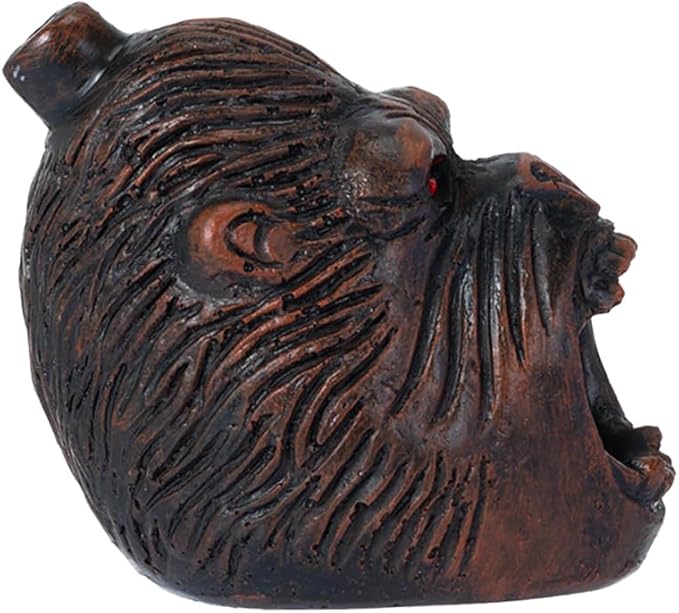 Aztec Death Whistle, Up To125+ Decibels Loud Real Screaming Silbato Azteca Death Whistles Loudest Authentic Human Ehecachichtli Sounding Screams Aztec War Whistle Halloween Costumes Gift (Brown)