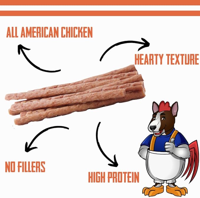 Bully Boy's Famous Chicken Sticks Dog Treats | Free from Wheat, Corn, Soy, or Gluten | USA Sourced Ingredients | with Smokehouse Chicken | Made in Utah | 15 oz - 2 Pack
