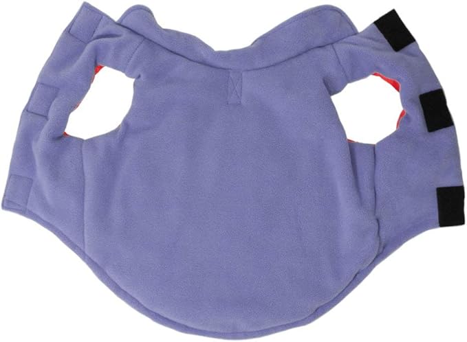 Gooby - Sports Vest, Fleece Lined Small Dog Cold Weather Jacket Coat Sweater with Reflective Lining, Red, X-Large