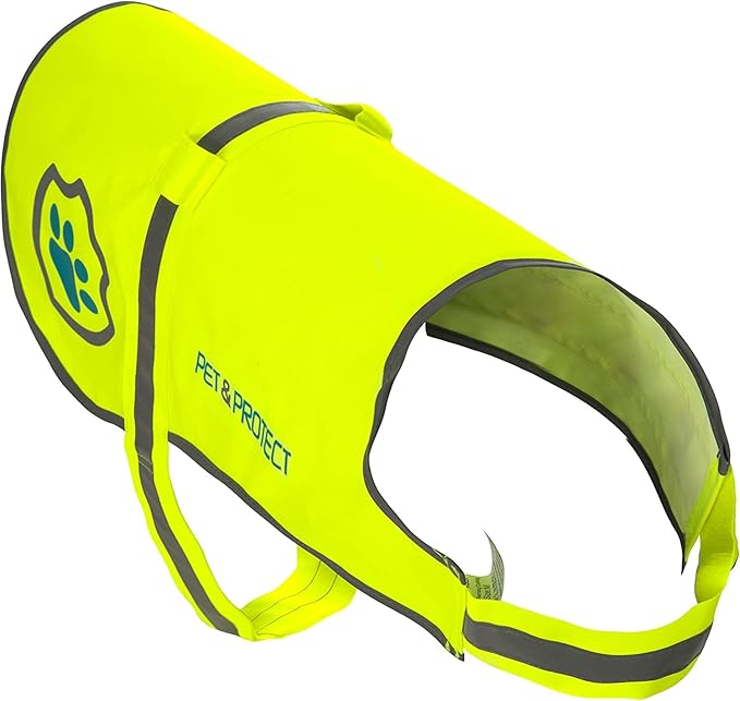 Reflective Dog Coat for Safety – Ideal Dog Vest for High-Visibility When Walking, Jogging or Training – Sizes to Fit Small, Medium, Large Breeds 16-130 lbs (Small)